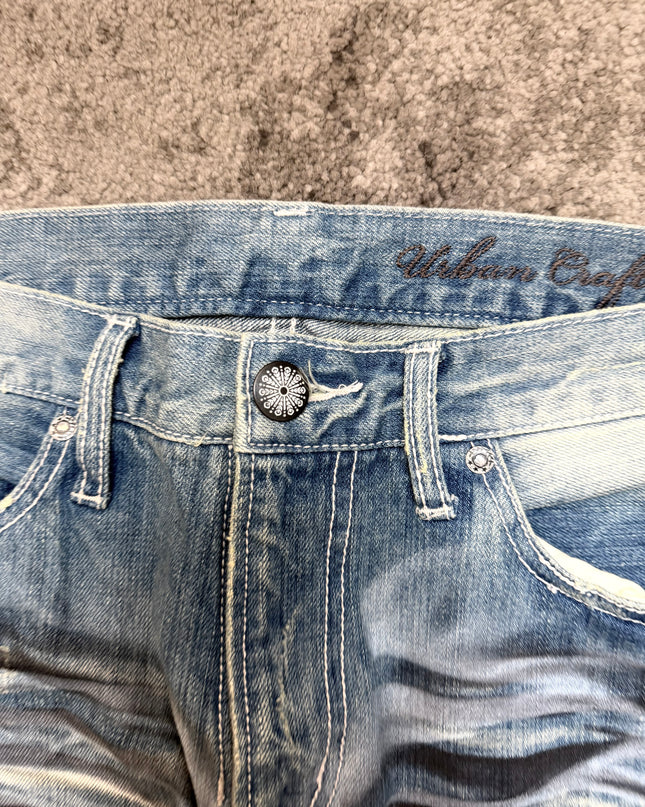 URBAN CRAFT "TORN ECLIPSE" DENIM