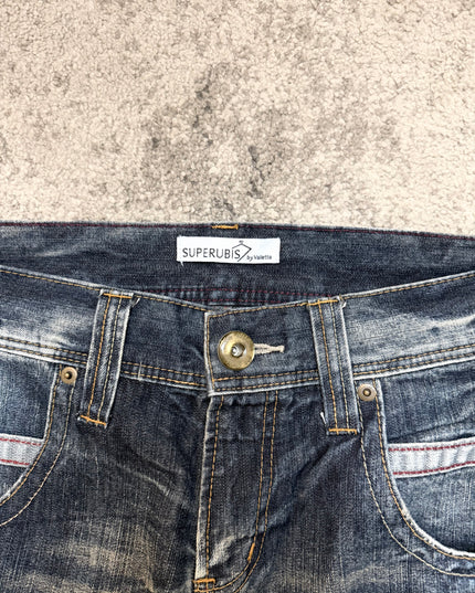 SUPERUBIS "FRACTURED" DENIM