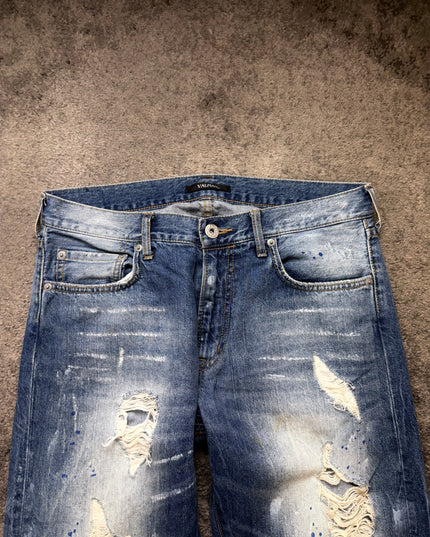 VALMAN "DESTROYED INDIGO" DENIM
