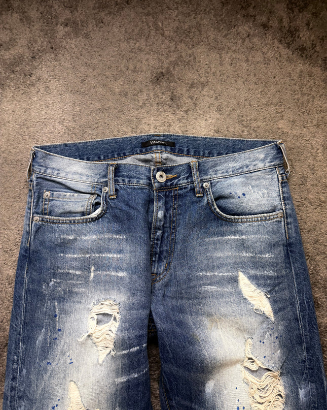 VALMAN "DESTROYED INDIGO" DENIM