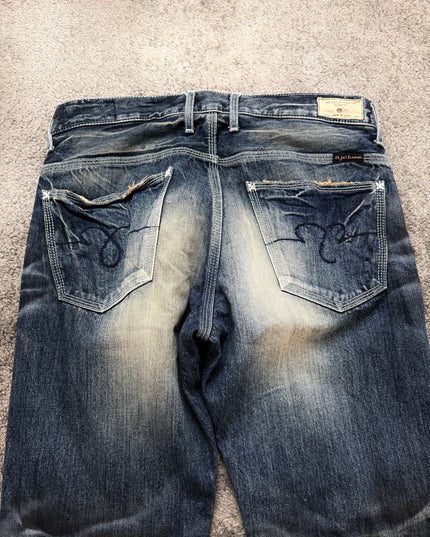 BLUE WAY "WRINKLED MEMORY" DENIM