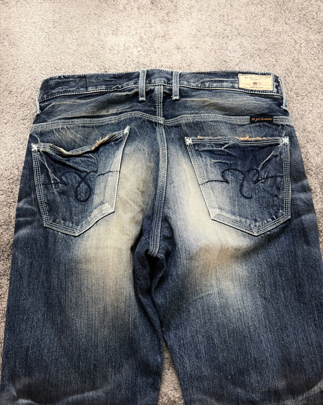 BLUE WAY "WRINKLED MEMORY" DENIM