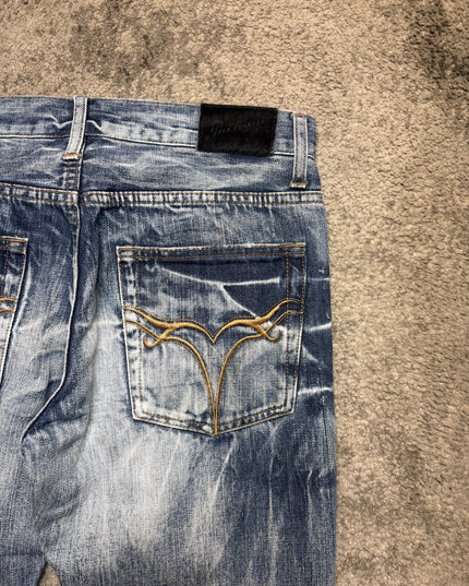 JACKROSE "WHITE NOISE FADE" DENIM