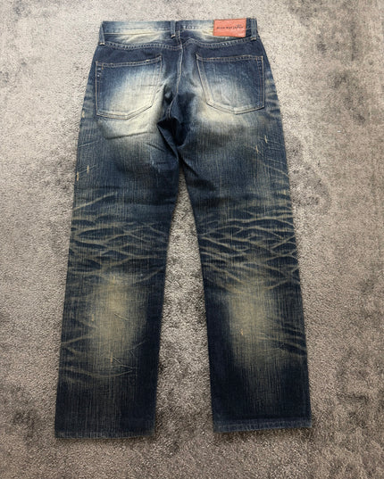 BLUE WAY "SUNFADE WHISKER" DENIM (S)