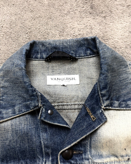 VANQUISH "BLEACHED INDIGO" DENIM JACKET (S-M)