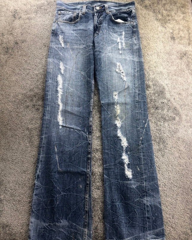 HEISEI "SCARRED INDIGO" DENIM (S)