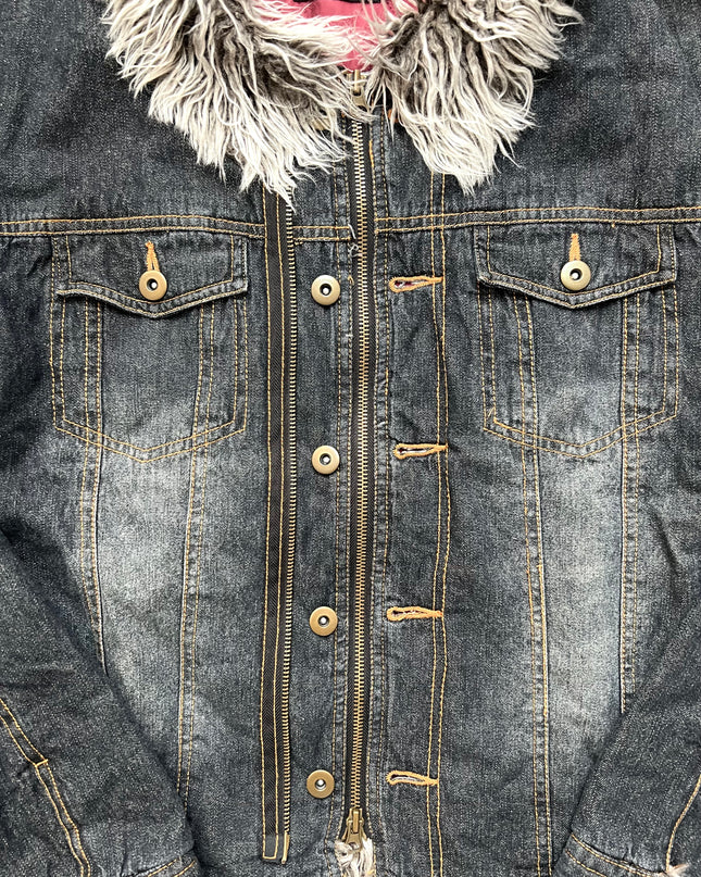 THE BLUE BEAR "FUR SEASON" DENIM JACKET