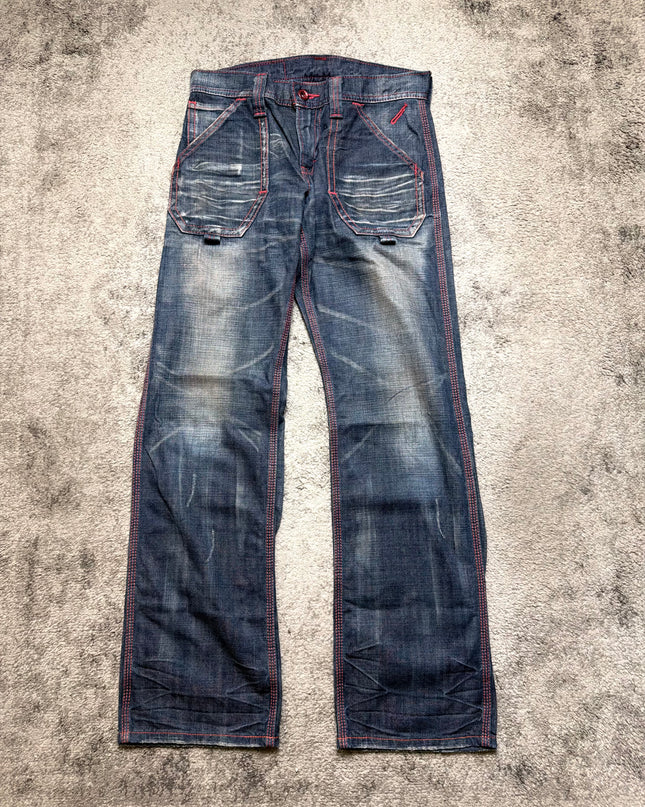 BLUE TRIP "RED THREAD DRIFT" DENIM