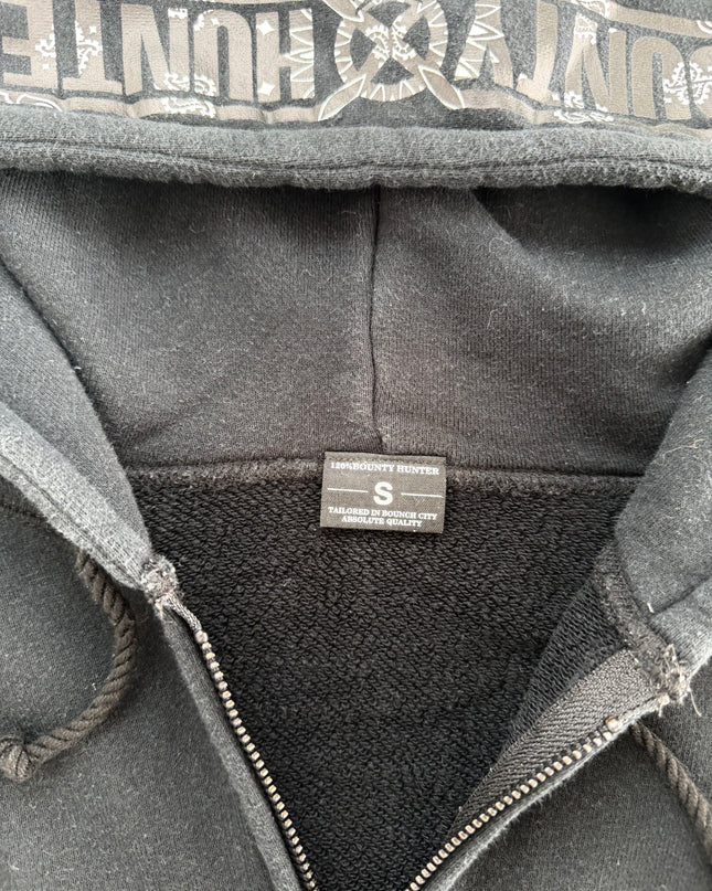 BOUNTY HUNTER "MIDNIGHT SCRIPT" ZIP HOODIE (S-M)