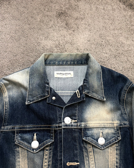 VANQUISH "CONTRAST FADE" DENIM JACKET (S-M)