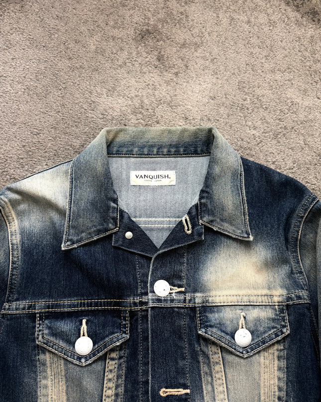 VANQUISH "CONTRAST FADE" DENIM JACKET (S-M)