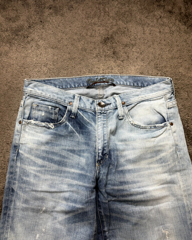 GOLD SIGN "WASHED" DENIM
