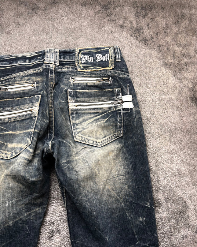 PINBALL "LIGHTNING FADE" DENIM (M)