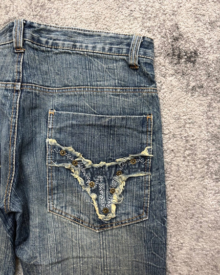 889194 "CRACKED HORIZON" DENIM