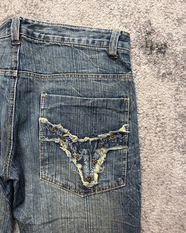 889194 "CRACKED HORIZON" DENIM