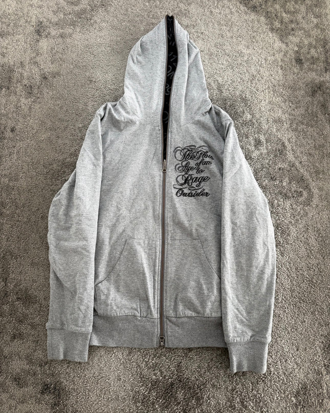 OUTSIDER "SHADOW MINIMAL" ZIP HOODIE (M)