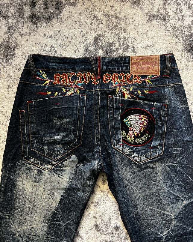 SKY BOMBER GRAPHIC DENIM