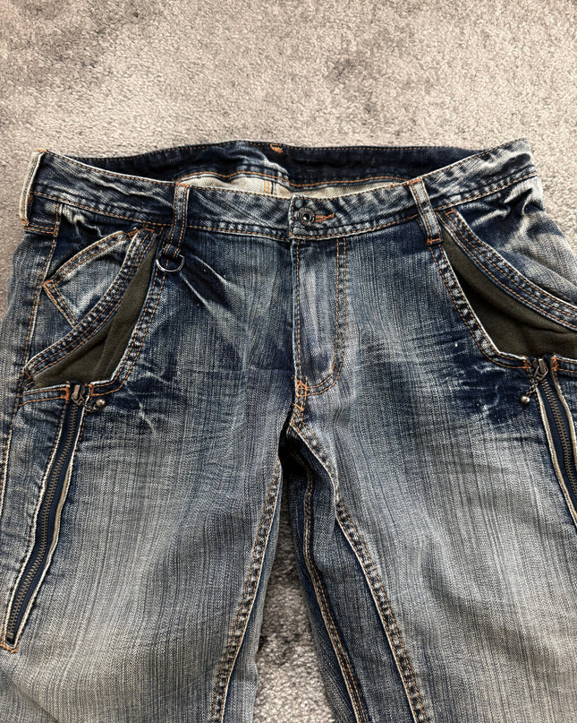 NICOLE CLUB "UTILITY ZIP" DENIM (S-M)