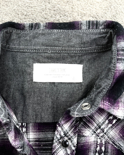THRUXTON "MIDNIGHT STATIC" FLANNEL (M)
