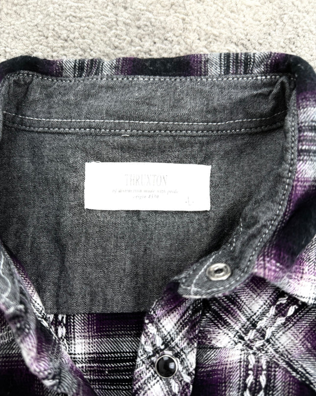 THRUXTON "MIDNIGHT STATIC" FLANNEL (M)
