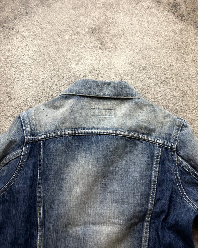 VANQUISH "BLEACHED INDIGO" DENIM JACKET (S-M)