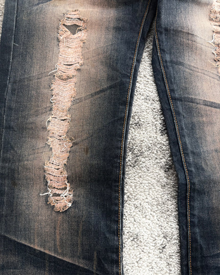 BLACK CROWN "BURNT SCAR" DENIM (S)