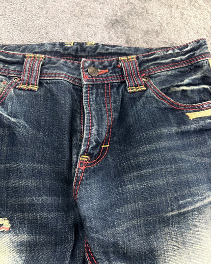 SHINEHILL "BLEACHED VEINS" DENIM (S-M)