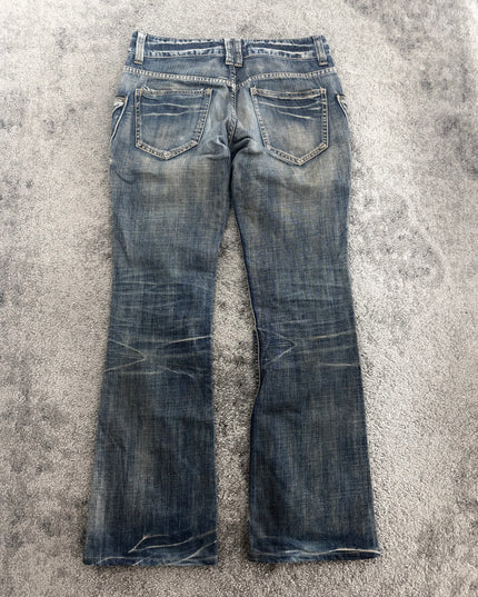 MICHEL KLEIN "SHADOW FLARE" DENIM (S-M)