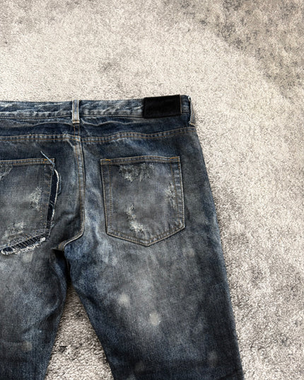 JACKROSE "DESTROYED BLACK FADE" DENIM (S)