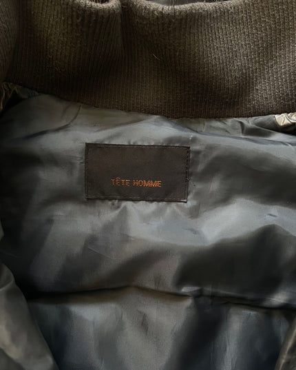 TETE HOMME FUR PUFFER GREY