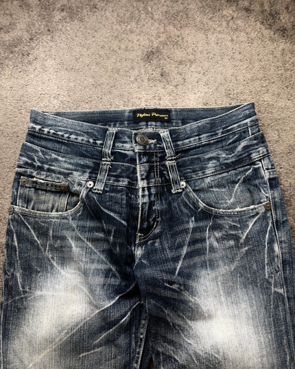 NYLAUS "CRACKED FADE" DENIM