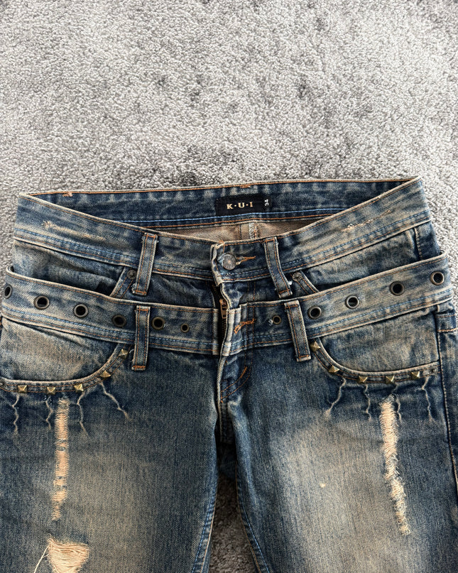 K.U.I "GROMMET SCAR" DENIM (M)