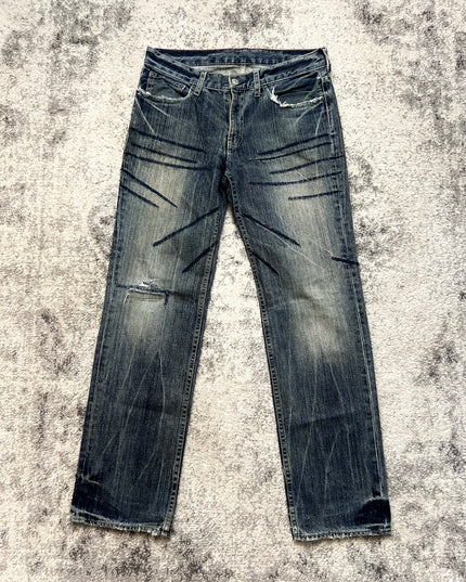 TAKEO KIKUCHI SCRATCH DENIM 