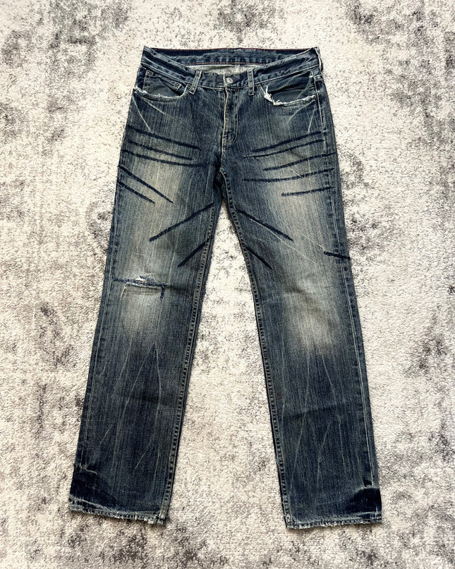 TAKEO KIKUCHI SCRATCH DENIM 