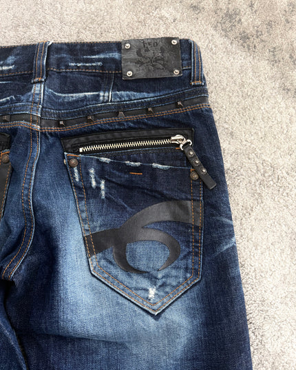 RED PEPPER "MIDNIGHT WHISKER" DENIM (M)