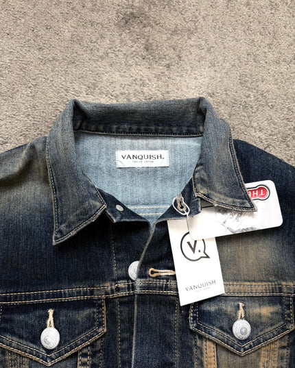 VANQUISH "CONTRAST FADE 2" DENIM JACKET (S)