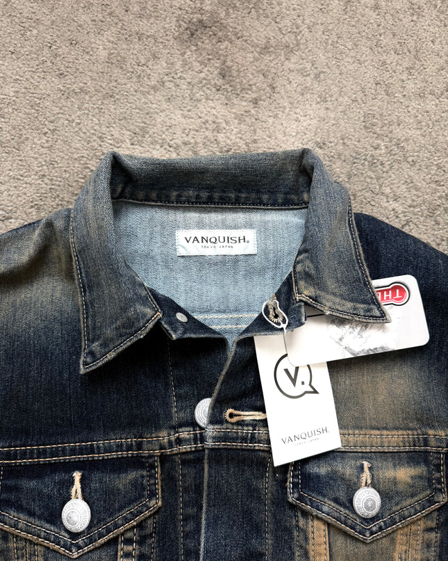 VANQUISH "CONTRAST FADE 2" DENIM JACKET (S)