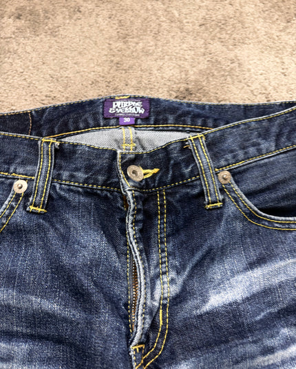 PURPLE EYEBROW "DISTRESSED INDIGO CHAOS" DENIM (S-M)