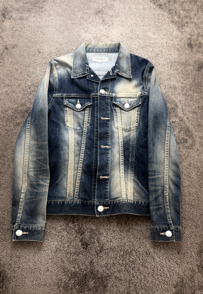 VANQUISH "CONTRAST FADE" DENIM JACKET (S-M)