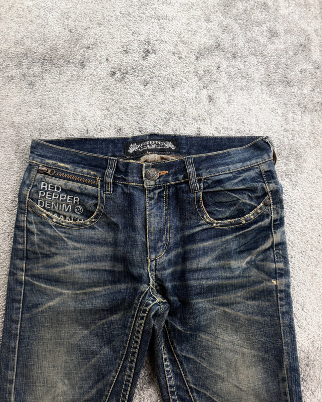 RED PEPPER "UTILITY ZIP" DENIM (M-L)