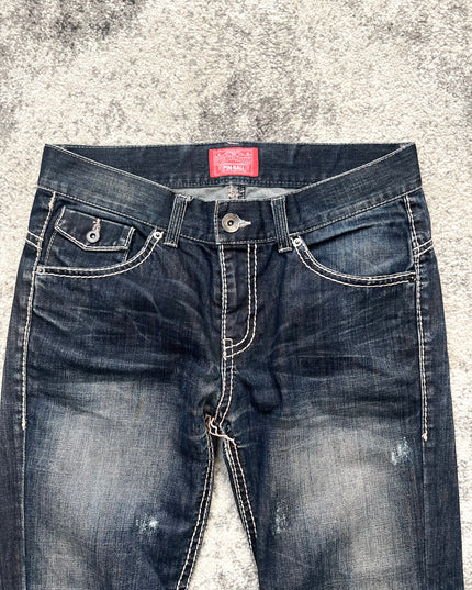 PINBALL DARKBLUE FLARE DENIM