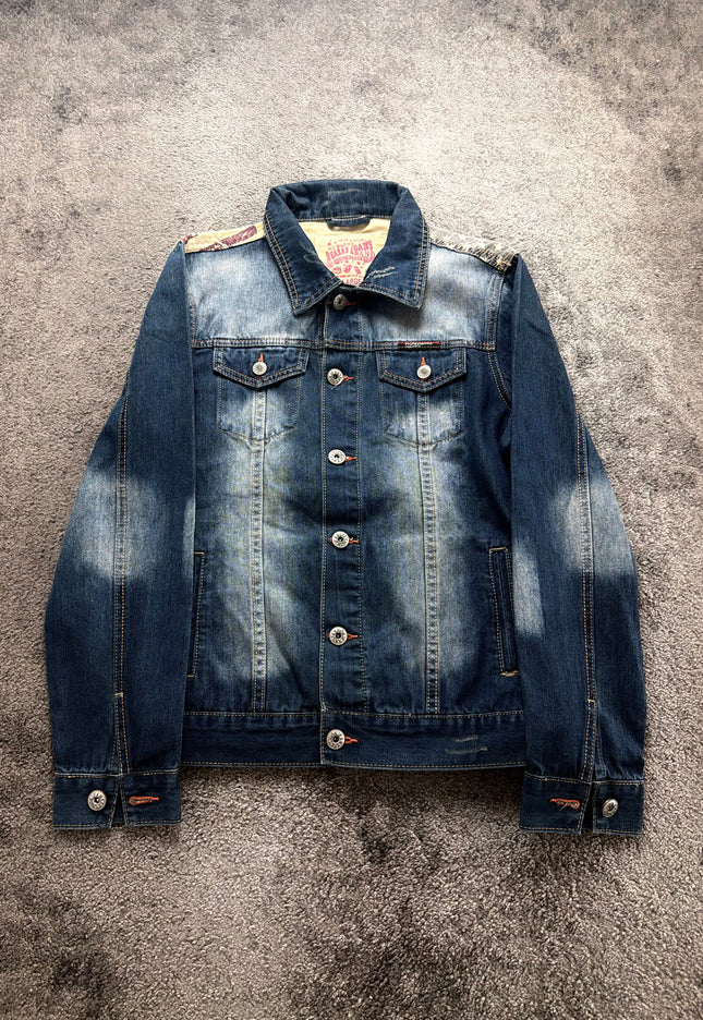 SEABAR "SUNFADE INDIGO" DENIM JACKET (M)