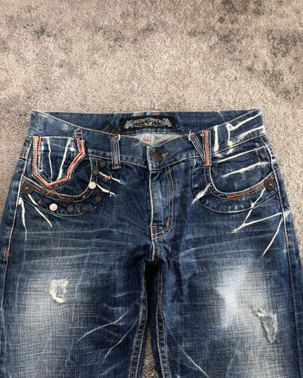 RED PEPPER "EMBELLISHED FADE" DENIM (M-L)