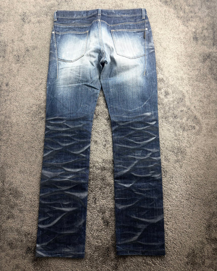 BLACK BARRETT "DISTRESSED WHISKER" DENIM (S)