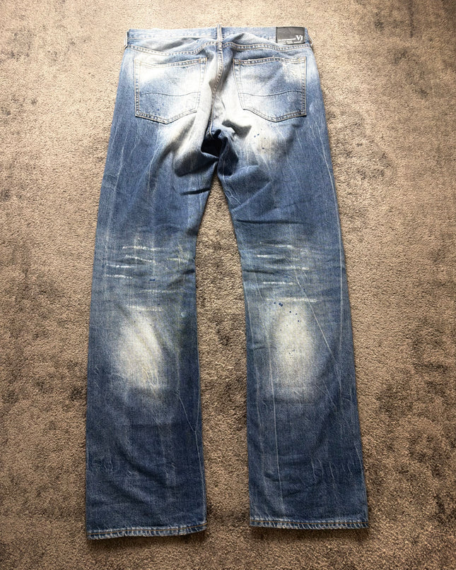 VALMAN "DESTROYED INDIGO" DENIM