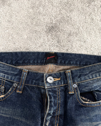 JACKROSE "HEAVY DISTRESS FADE" DENIM (S-M)