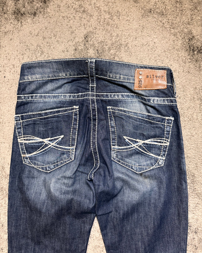 SILVER “CRACKED WHISKERS“ DENIM