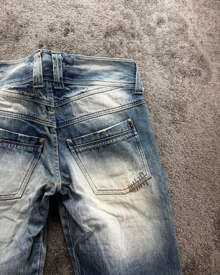 COOK JEANS "HEAVY SUNFADE" DENIM (M)