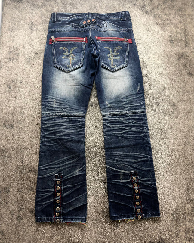 JONEAA "CRIMSON ZIPPER" DENIM