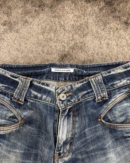 MICHEL KLEIN "SILVER FADE" DENIM